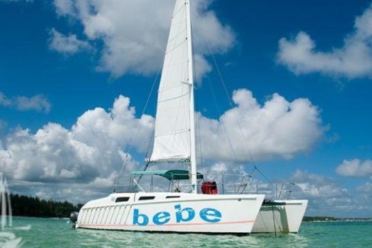 a small boat in a large body of water